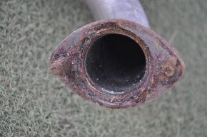 Muffler rear part with barrel right Lexus ES350 13-16 rusty, broken stud