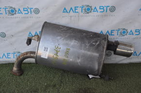 Muffler rear part with barrel right Lexus ES350 13-16 rusty