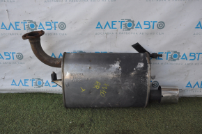 Muffler rear part with barrel right Lexus ES350 13-16 rusty