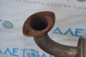 Muffler rear part with barrel right Lexus ES350 13-16 rusty
