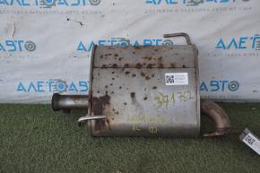Muffler rear part with barrel left Subaru Legacy 15-19 dented, rusty