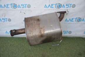 Muffler rear part with barrel left Subaru Legacy 15-19 dented, rusty
