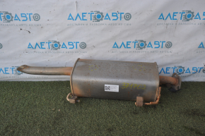 Rear muffler with barrel Nissan Sentra 13-19 without nozzle, rusty, dented