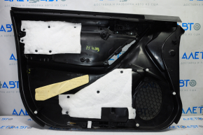 Door trim card front right Subaru Forester 14-15 SJ black with gray insert cloth, armrest cloth, without handle cover, broken crepe, scratches