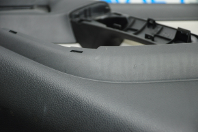 Door trim card front right Subaru Forester 14-15 SJ black with gray insert cloth, armrest cloth, without handle cover, broken crepe, scratches