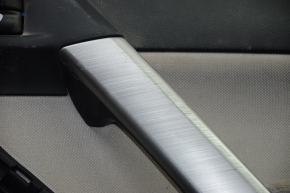 Door trim card front right Subaru Forester 14-15 SJ black with gray insert cloth, armrest cloth, broken crepe, scratches, for dry cleaning