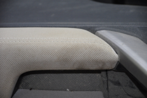 Door trim card front right Subaru Forester 14-15 SJ black with gray insert cloth, armrest cloth, broken crepe, scratches, for dry cleaning