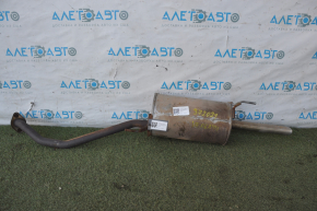Silencer rear part with barrel Nissan Versa 12-19 usa 1.6 rusty