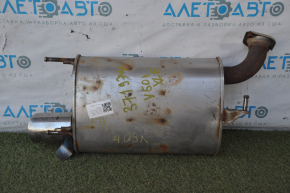 Muffler rear part barrel Toyota Camry v50 12-13 usa XLE, SE with nozzle, rusty