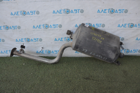 Muffler rear part with barrel right Lexus LS460 LS600h 07-17 dents