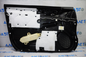 Door trim card front right Subaru Legacy 15-18 black with black insert cloth, armrest leather, gray molding structure, tear