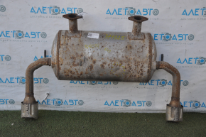 Muffler rear part with barrel Infiniti Q50 16-24 3.0T with chrome tips, rusty, dented
