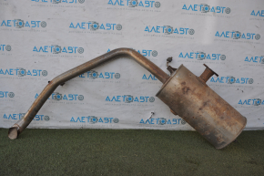 Muffler rear part with barrel Toyota Sienna 11-16 3.5 FWD rusty, dented