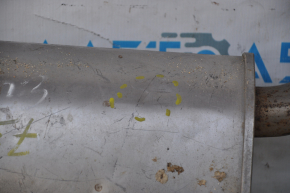 Muffler rear part with barrel right Toyota Camry v55 15-17 3.5 usa dented, rusty