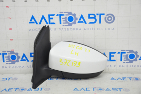 Side mirror left Ford Escape MK3 13-16 prerest 3 pins, white
