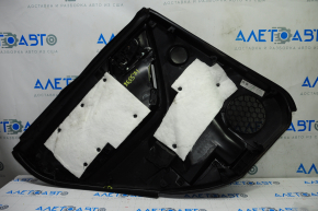 Door trim card rear right Subaru Forester 14-15 SJ black with black insert leather, armrest leather, harman kardon, scratches, breakage of fastener