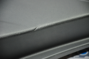 Door trim card rear right Subaru Forester 14-15 SJ black with black insert leather, armrest leather, harman kardon, scratches, breakage of fastener