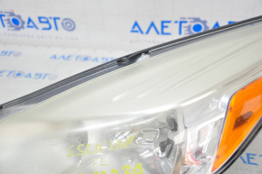 Headlight front left bare Ford Escape MK3 13-16 prerest, halogen, spider web, for polishing