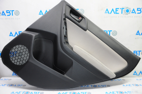 Door trim card rear right Subaru Forester 14-15 SJ black with gray insert cloth, armrest cloth