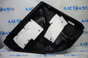 Door trim card rear right Subaru Forester 14-15 SJ black with gray insert cloth, armrest leather, dry-cleanable