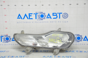 Left turn signal Ford Escape MK3 13-16 prerest, white with fog lights, cracked housing
