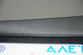 Door trim card front left Hyundai Santa FE Sport 13-16 black with gray insert plastic, armrest leather, bumps, scratches