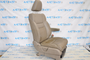 Passenger seat Honda CRV 12-12 with airbag, manual, grey leather, dry-cleanable
