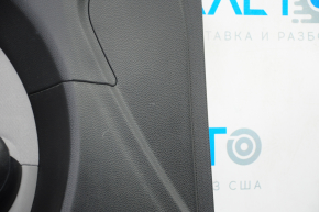 Door trim card front left Kia Soul 14-19 black with gray insert cloth, armrest leather, scratches