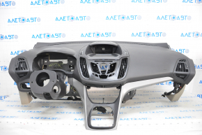 Torpedo front panel with AIRBAG Ford Escape MK3 13-16 prerest, black