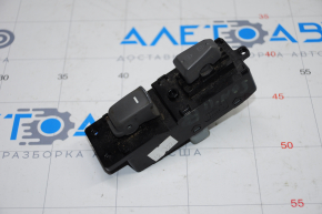 Front right window lift control Hyundai Sonata 11-15 gray, worn