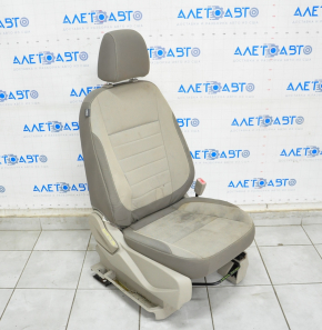 Passenger seat Ford Escape MK3 13-14 without airbag, mechanical, beige cloth, chemically treated