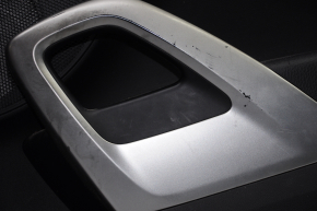 Door trim card front right Hyundai Veloster 12-17 black with black insert plastic, armrest rubber, scratches