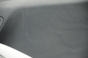 Door trim card front right Hyundai Veloster 12-17 black with black insert plastic, armrest rubber, scratches