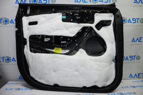 Door trim card front right Hyundai Santa FE Sport 13-16 black with gray insert plastic, armrest leather