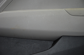 Door trim card front right Hyundai Elantra AD 17-18 black with gray insert plastic, armrest leather, molding gray gloss, scratches