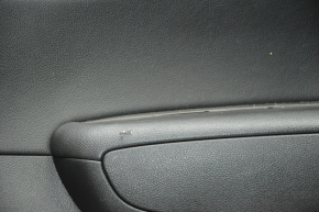 Door trim card front right Kia Optima 16-18 black with black insert leather, armrest leather, tears, scratches