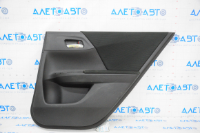 Door trim card rear right Honda Accord 13-15 velour black, scratches