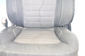 Driver's seat Ford Edge 15-23 without airbag, mechanical, cloth black, shot, for cleaning