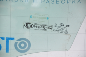 Front left door glass Kia Soul 14-16