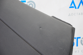 Door trim card rear right Hyundai Santa FE Sport 13-16 black with black insert plastic, armrest leather, scratch, bump