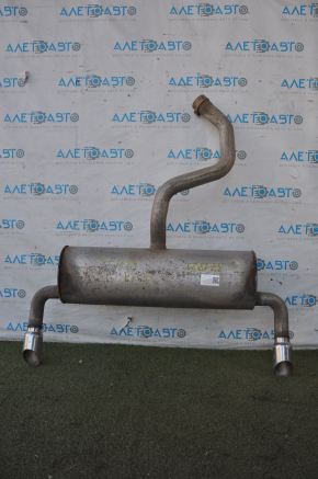 Muffler rear part with barrel Jeep Cherokee KL 14-14 3.2 AWD 2 pipes, dents