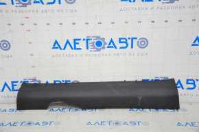 Door sill trim inner front left Nissan Rogue 14-20 black, rubbed