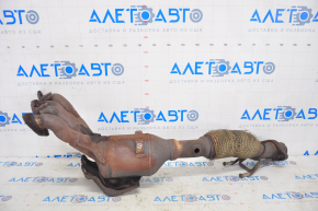 Exhaust manifold with catalytic converter Ford Focus mk3 11-16 2.0 mesh torn, bolts broken, sawed off