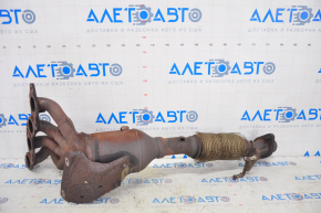 Exhaust manifold with catalytic converter Ford Focus mk3 11-16 2.0 mesh torn, bolts broken, sawed off