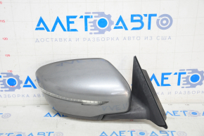 Side mirror right Nissan Rogue 14-16 5 pins, turn signal, graphite