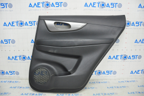 Door trim card rear right Nissan Rogue 14-16 black, dark insert, scratches
