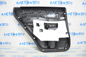 Door trim card rear right Nissan Rogue 14-16 black, dark insert, scratches