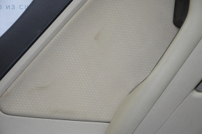 Door trim card rear left Kia Optima 11-15 beige with beige insert cloth, armrest leather, butt, for dry cleaning
