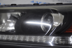 Headlight front left Honda Accord 13-15 halogen for polishing, broken mount
