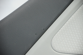 Door trim card rear left Kia Optima 11-16 gray with gray insert cloth, armrest leather, scratches, tears, for dry cleaning